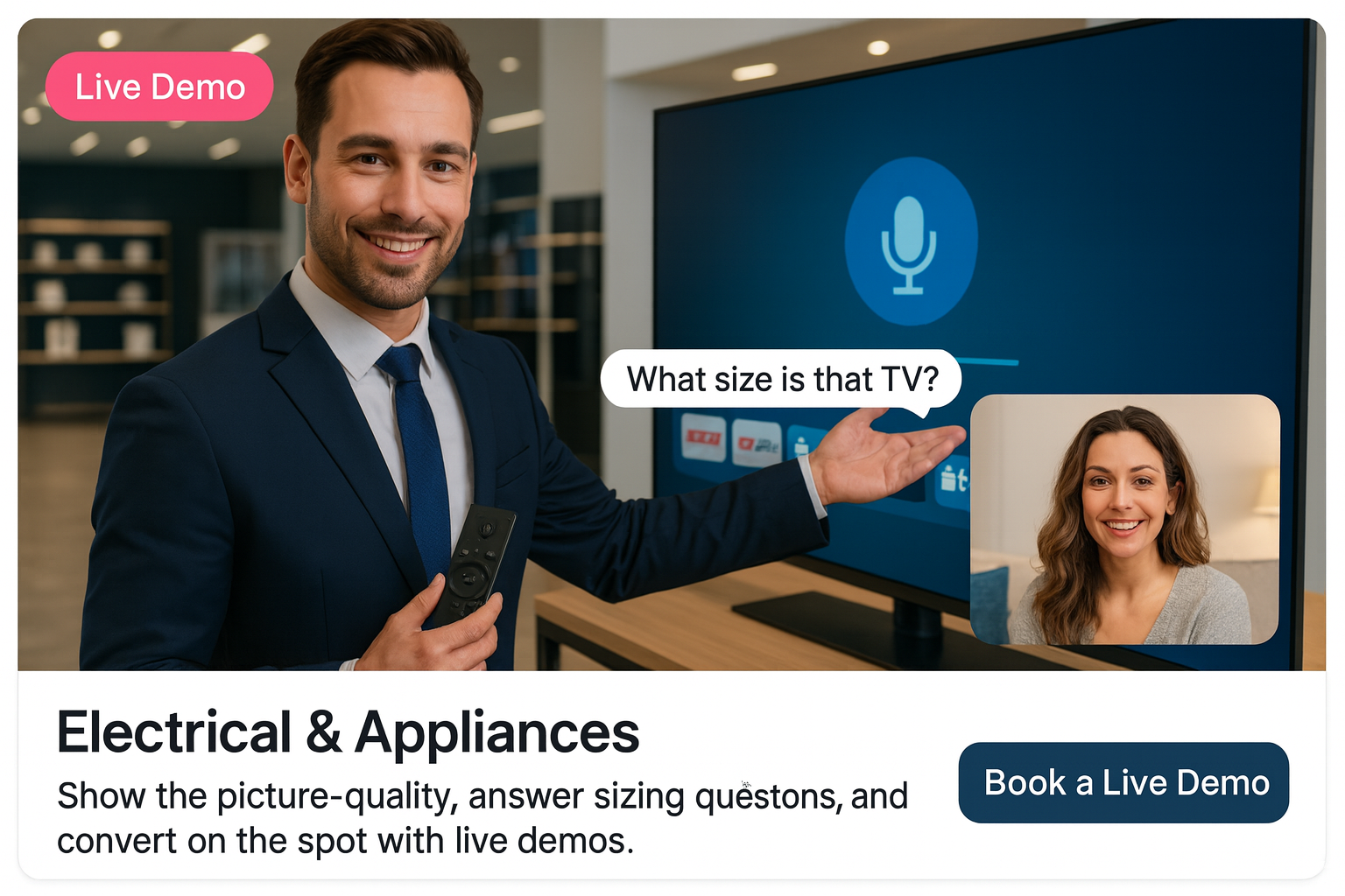 Electrical & Appliances live video demo
